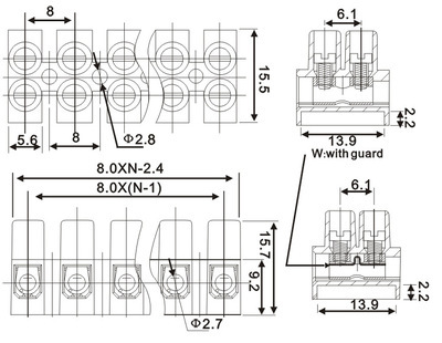 【優(yōu)質(zhì)GSS100帶彈片貫通式接線端子】價格,廠家,圖片,連接器,慈溪市逍林潤豐模具加工店-